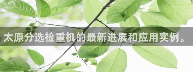 天宏娱乐会员注册：太原分选检重机的最新进展和应用实例。