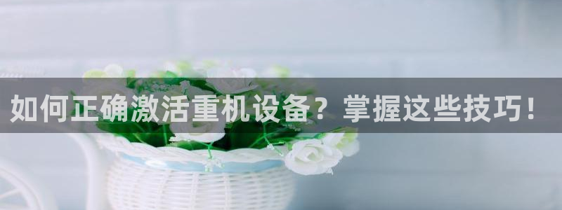 西安天宏娱乐团队招聘：如何正确激活重机设备？掌握这些技巧！